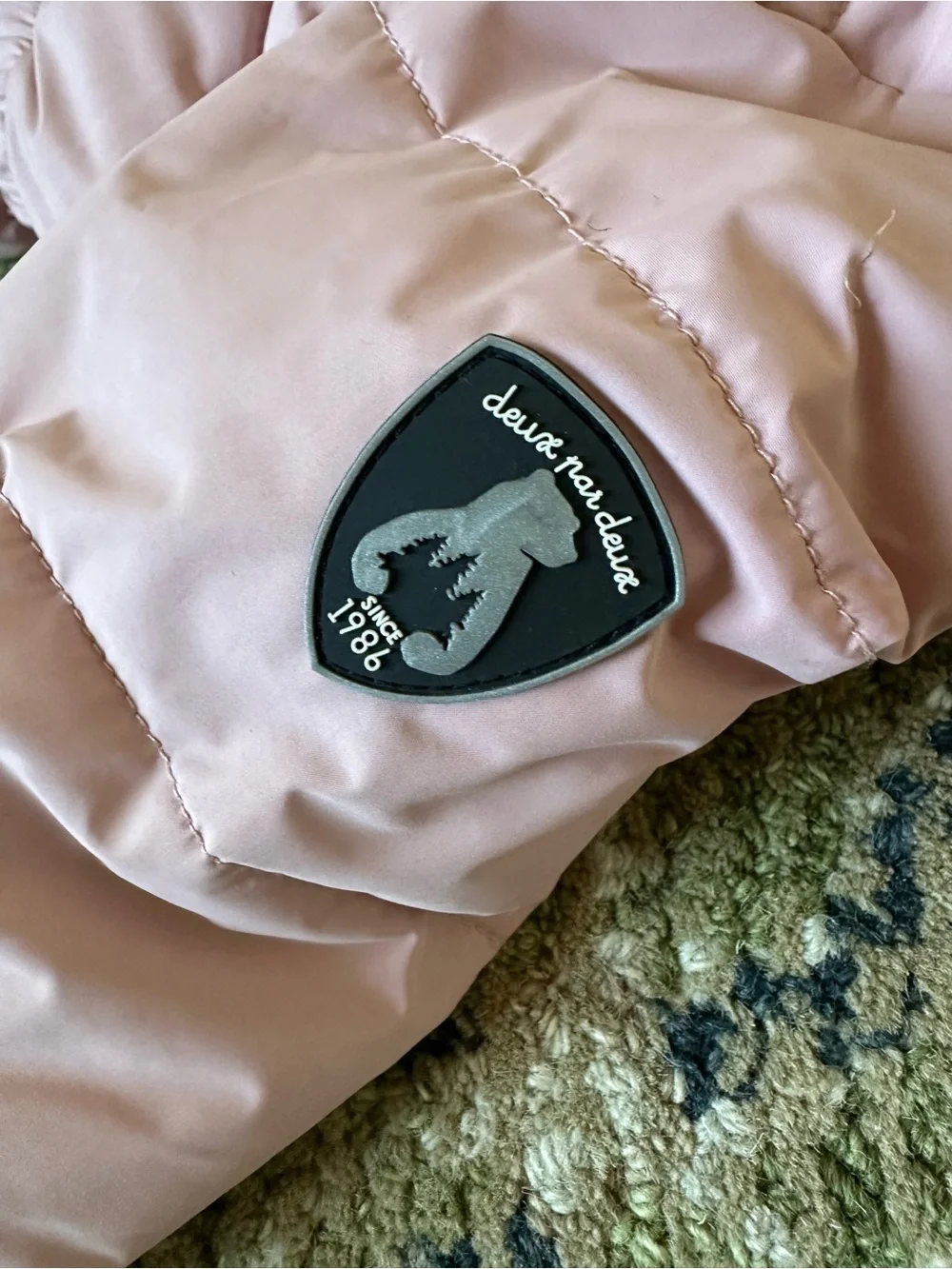 Deux par Deux | Puffy One Piece Baby Snowsuit in Dusty Pink